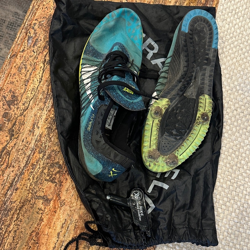 Nike Blue and Black track and field shoes